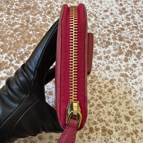 Prada Pink Bow Long Zippy Wallet - Picture 10 of 11
